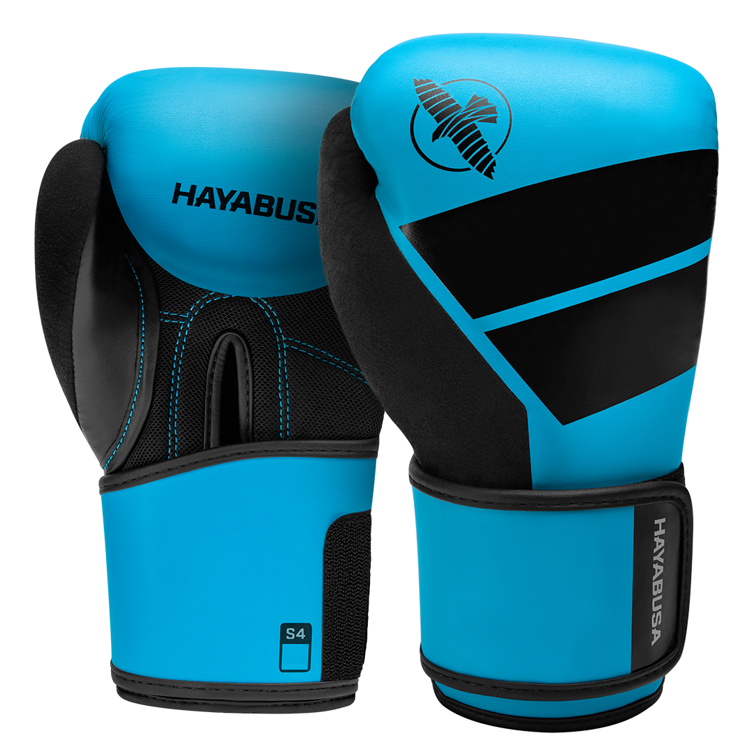 Coppia di guantoni da boxe Hayabusa S4 per bambini color azzurro cyan