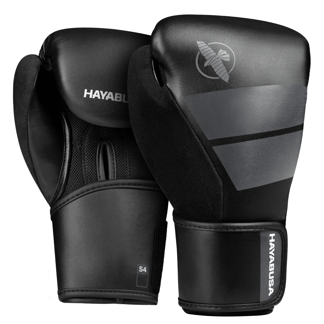 Paire de gants de boxe Hayabusa S4 noirs pour enfant version junior
