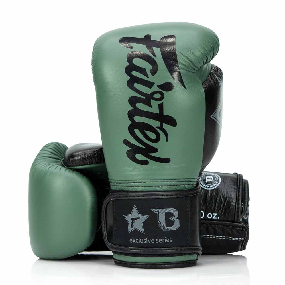 Guantoni Fairtex FXB colore Verde militare handmade