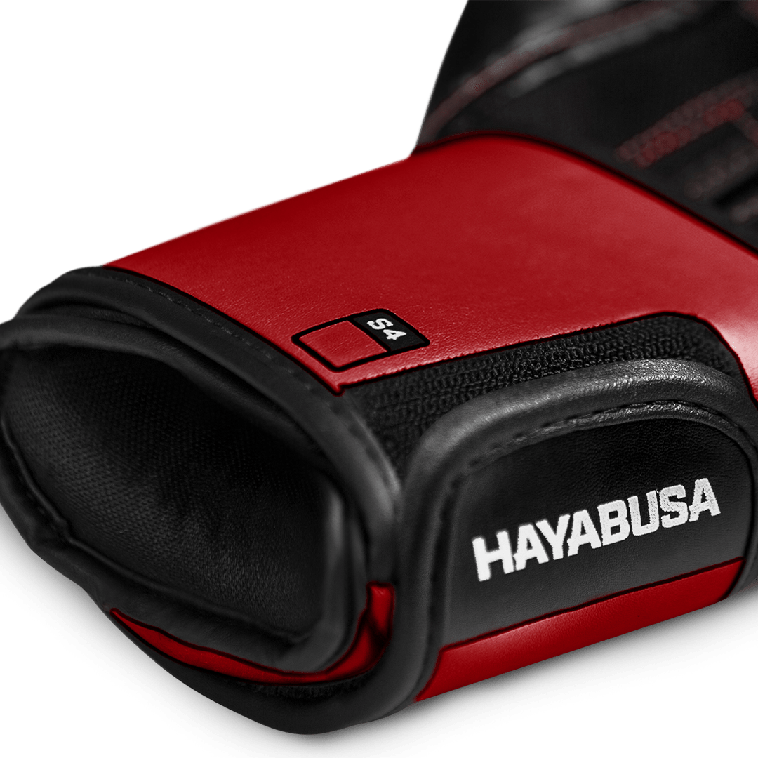 Vedere interioară a palmei respirabile a mănușii roșii Hayabusa S4