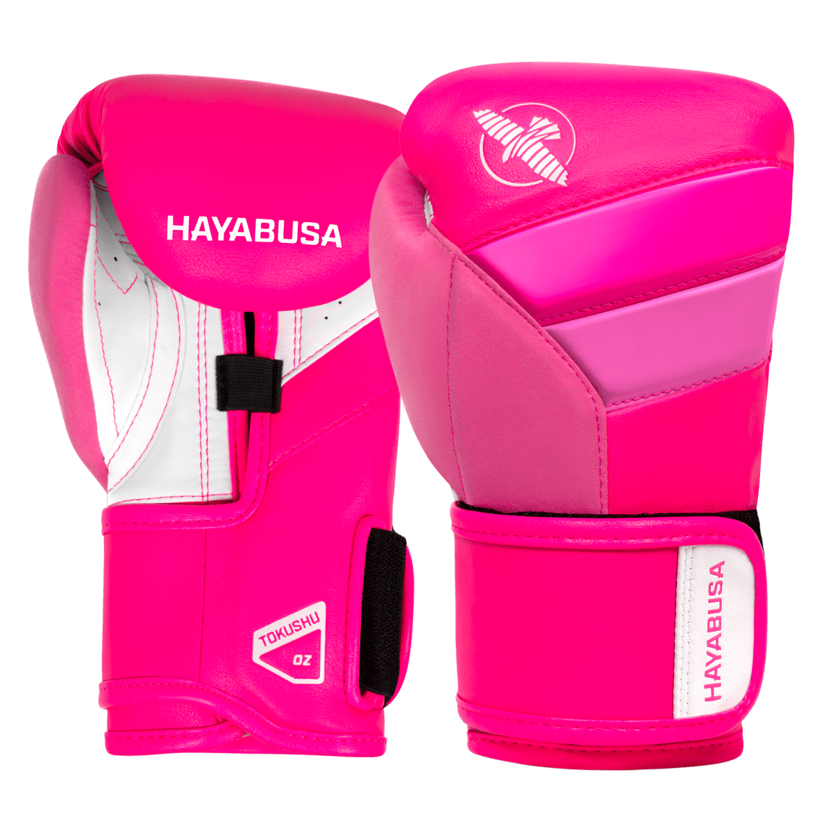 Paire de gants Hayabusa T3 rose fluo pour boxe enfant