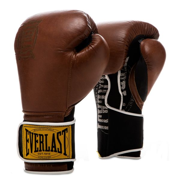 Everlast 1910 Klasik Antrenman Eldiveni: Birinci Sınıf Deri Boks Eldivenleri - önden görünüm