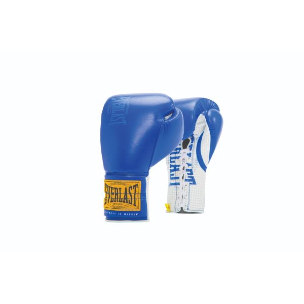 끈이 달린 Everlast 1910 스파링 장갑 - 정면도
