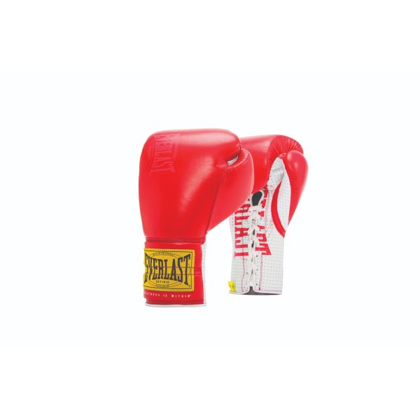 끈이 달린 Everlast 1910 스파링 장갑 - 후면