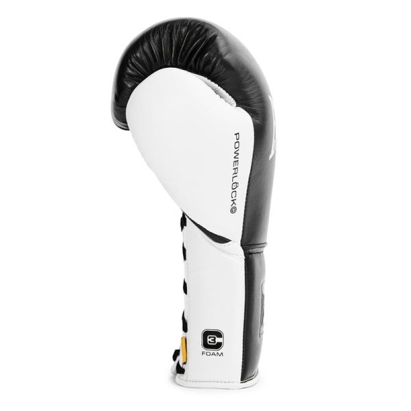 Luvas de couro Everlast Powerlock Pro OG com atacadores - vista traseira
