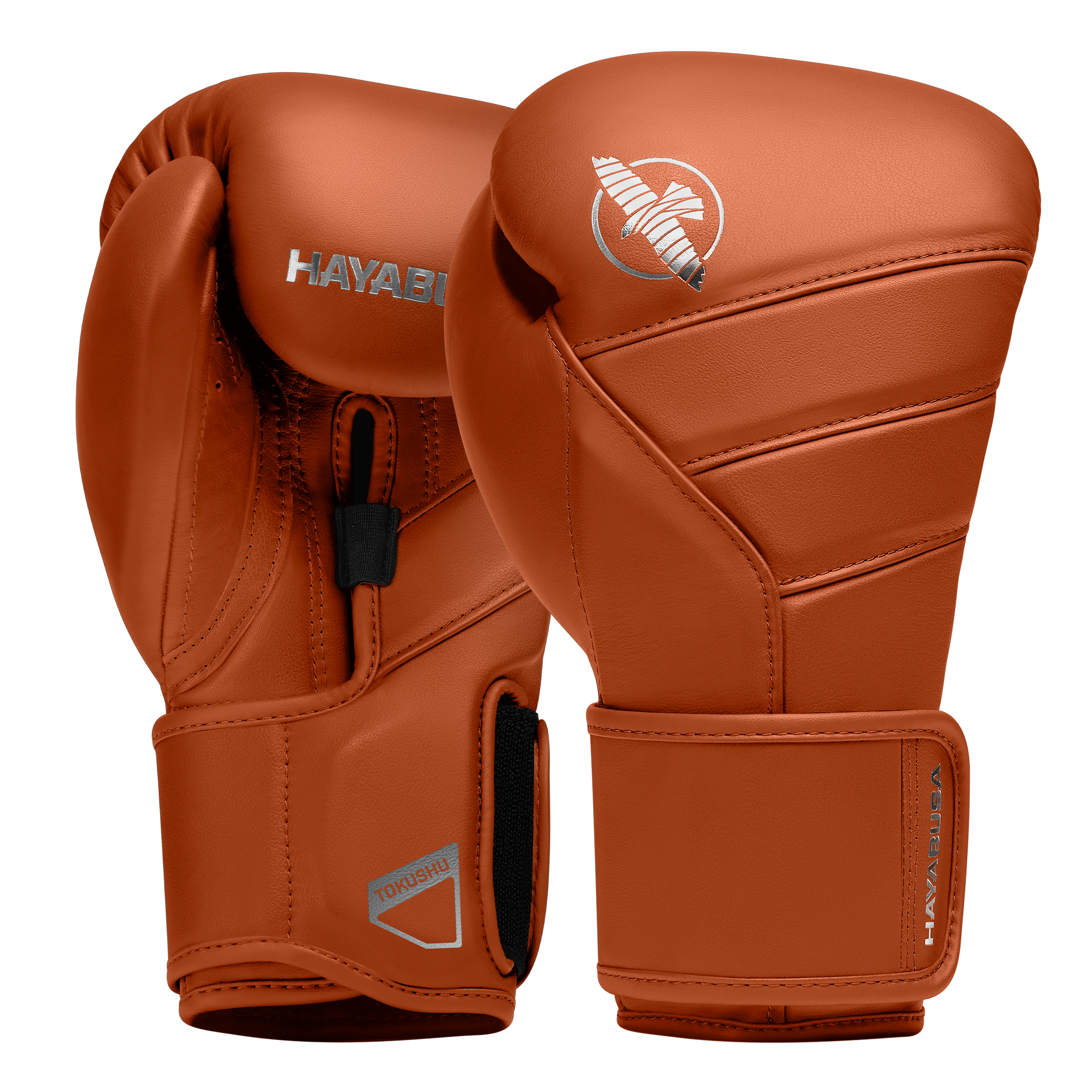 Set di guantoni Hayabusa T3 Kanpeki arancioni in pelle di alta qualità