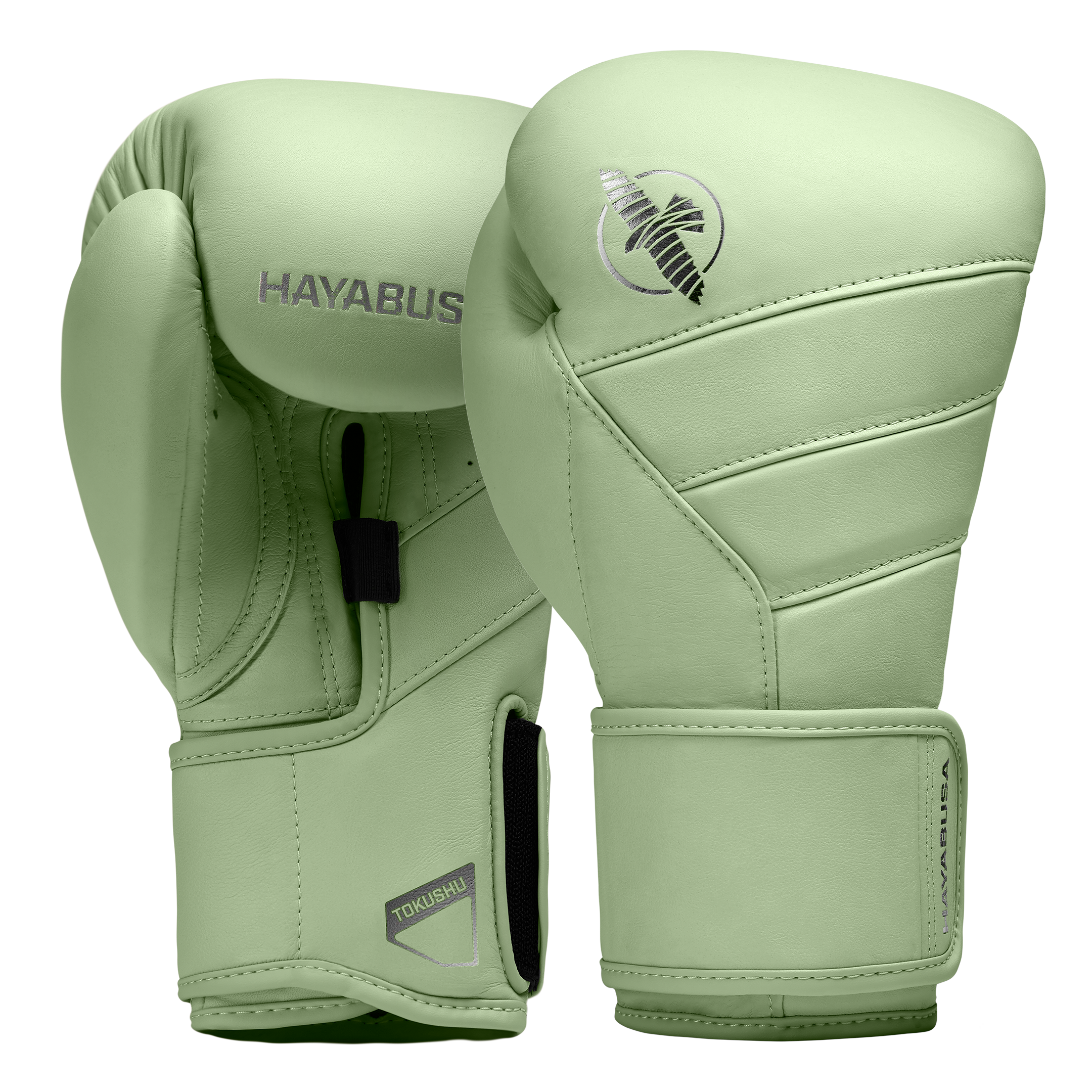 Coppia di guantoni verdi Hayabusa T3 Kanpeki con supporto polso brevettato