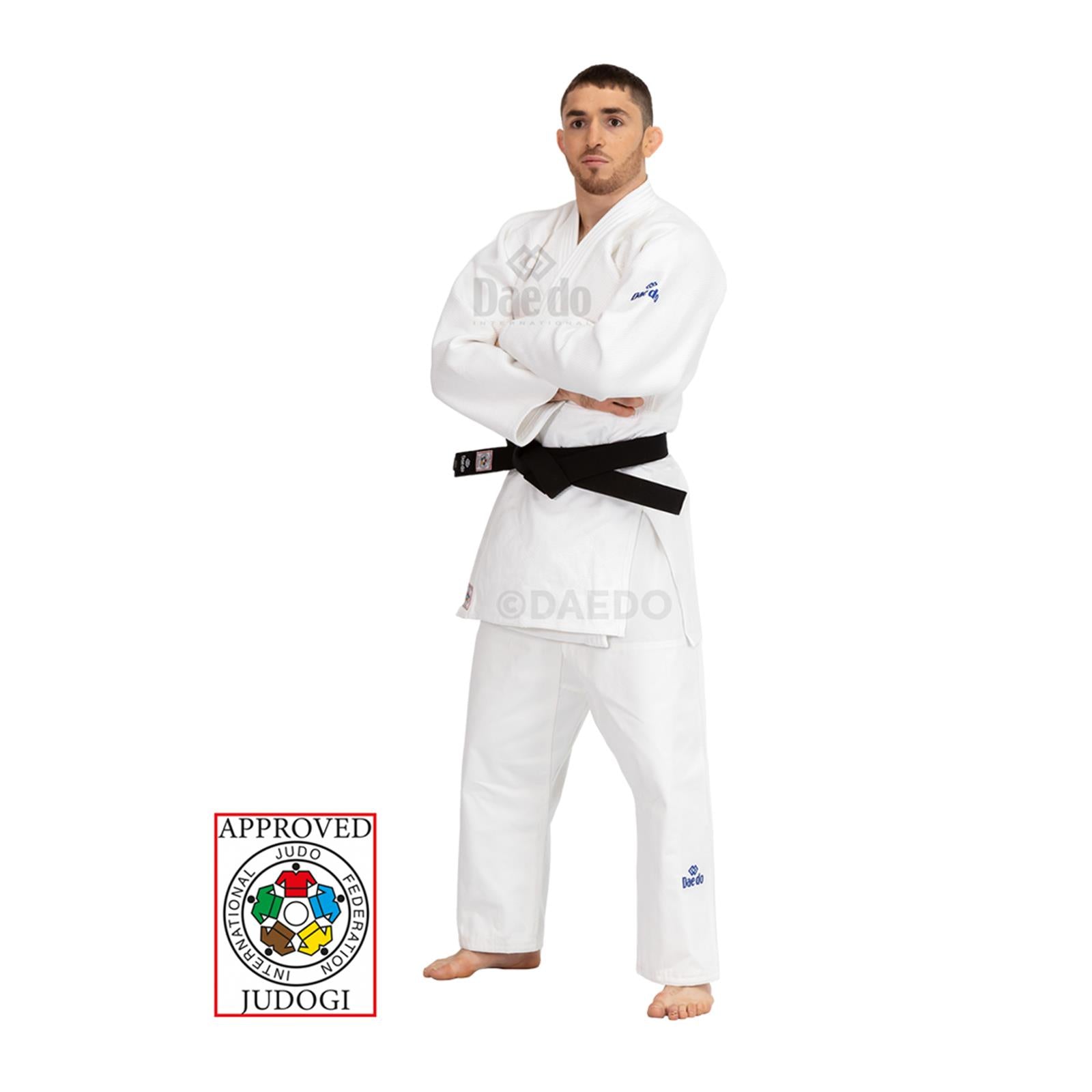 Judogi Blanco IJF Slim Fit Daedo - vista frontal