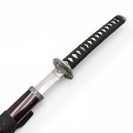 Katana Decorativa in Acciaio Inox Bordeaux e Argento - Fight Club Store
