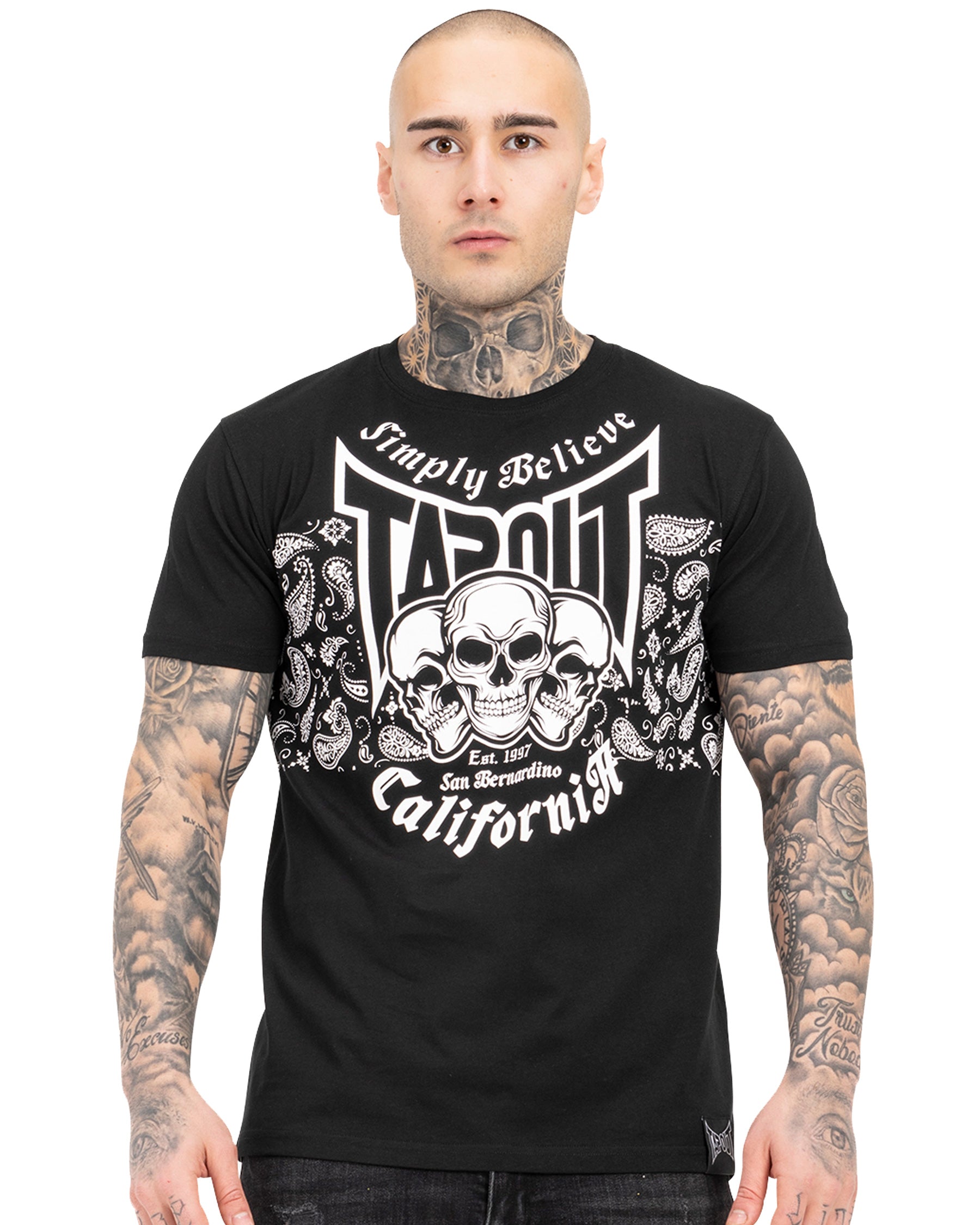 TapouT Adelantos maglietta uomo nero frontale boxe