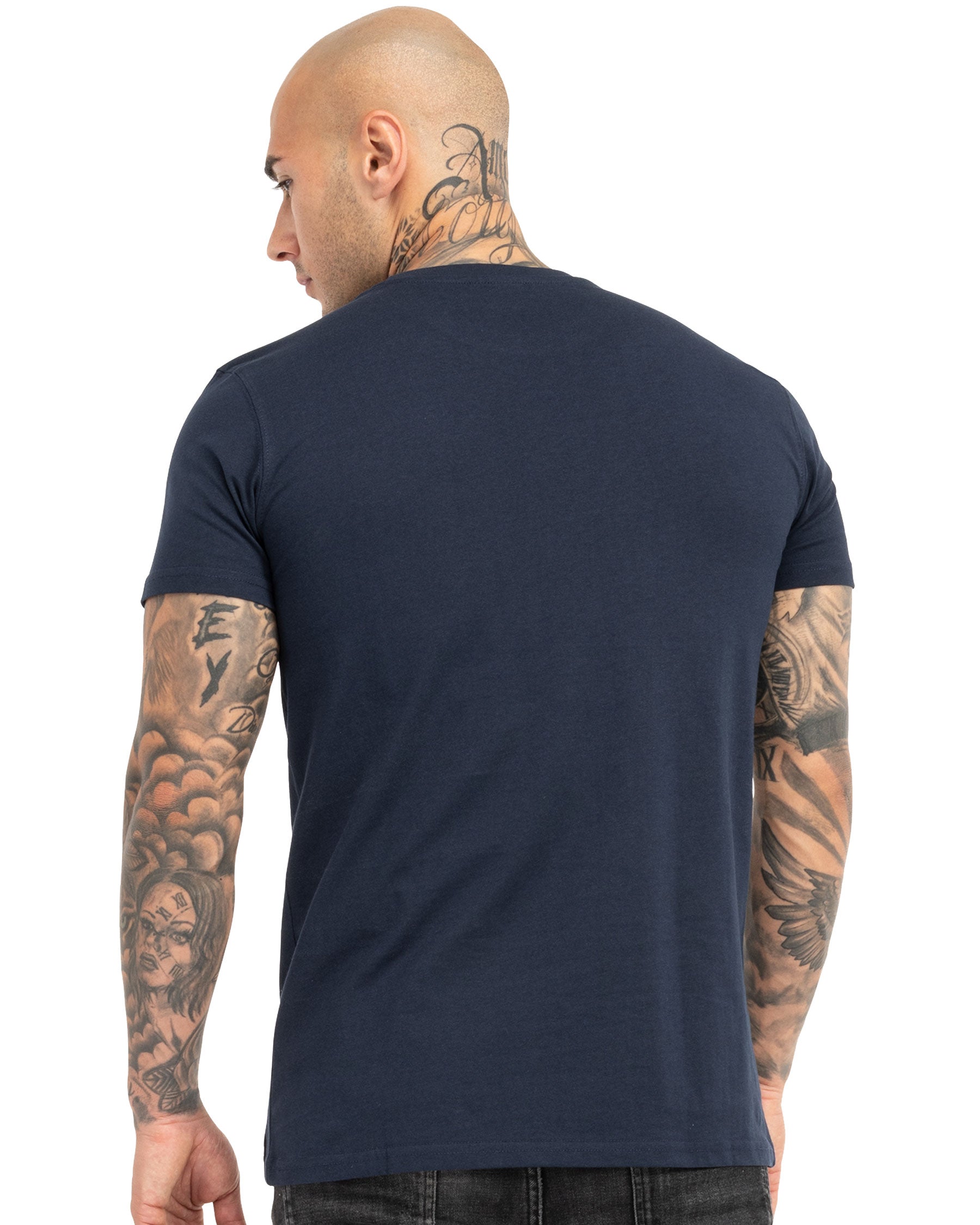 Tapout Maglietta Tapout Bernardino Uomo in Cotone Pettinato dettaglio