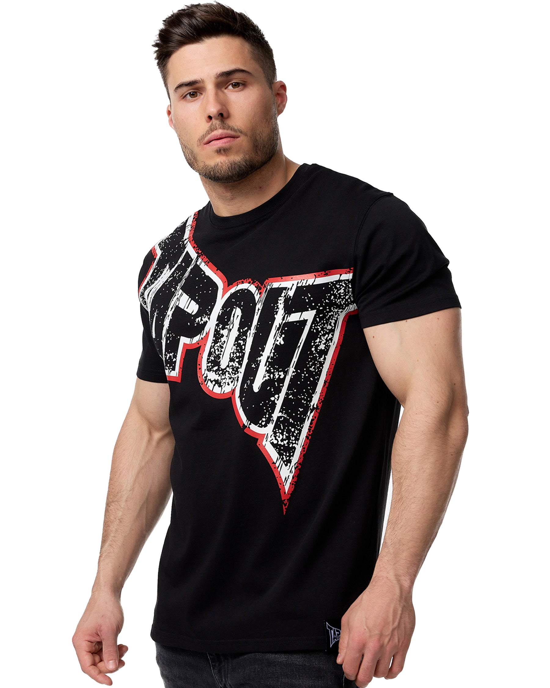 Maglietta Tapout Bernardino uomo nero frontale boxe
