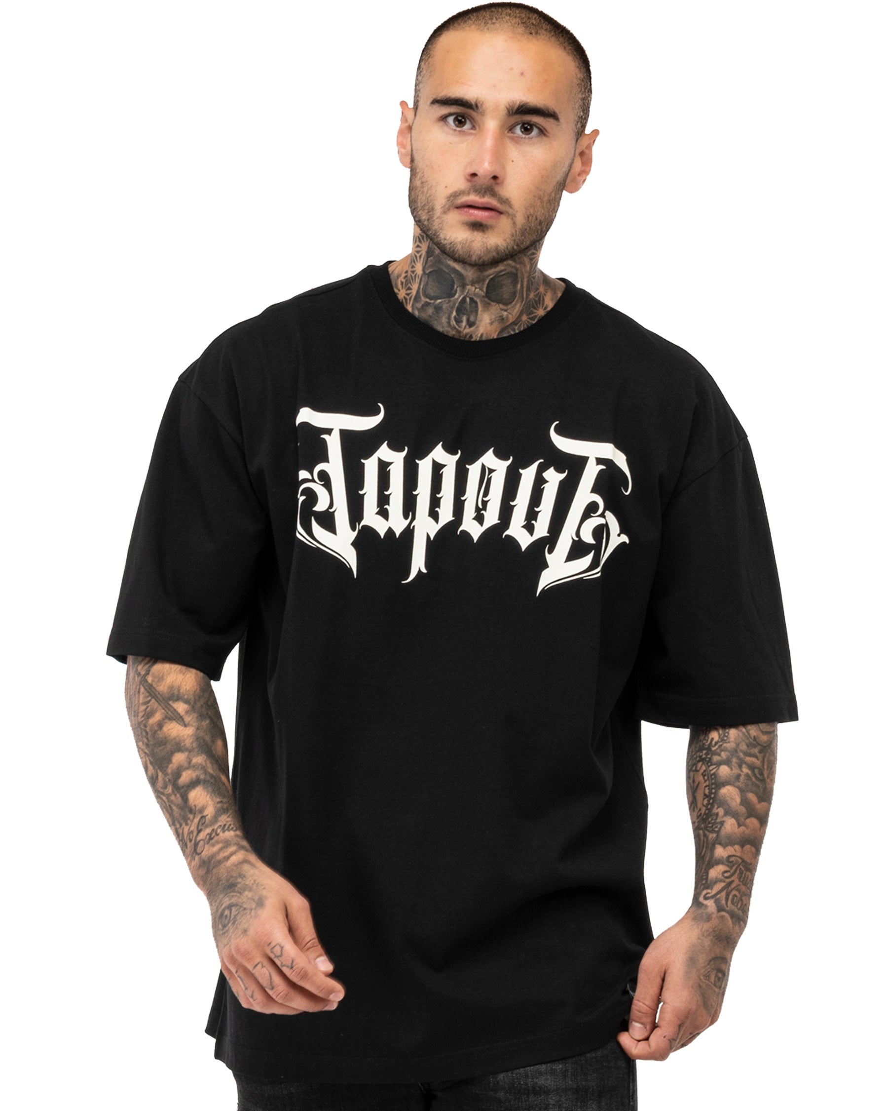 Tapout Simply Believe Kaos Pria Seni Bela Diri Bagian Depan Hitam