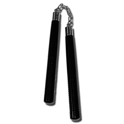 Nunchaku in Legno Tondo con Catena in Metallo - Fight Club Store
