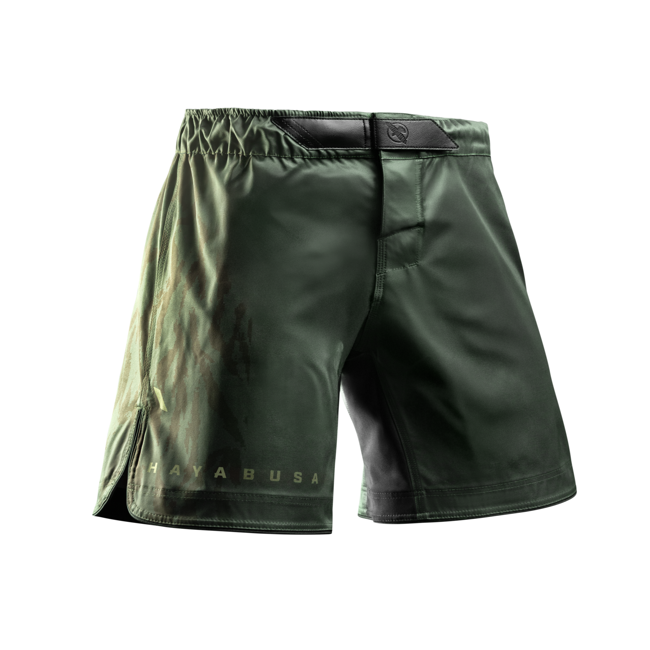 pantaloncini-mma-hayabusa-apex-mid-thigh-verde-frontale
