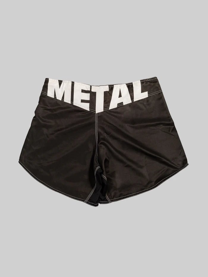 Achteraanzicht MMA Metal Boxing fight shorts, wendbaar ontwerp