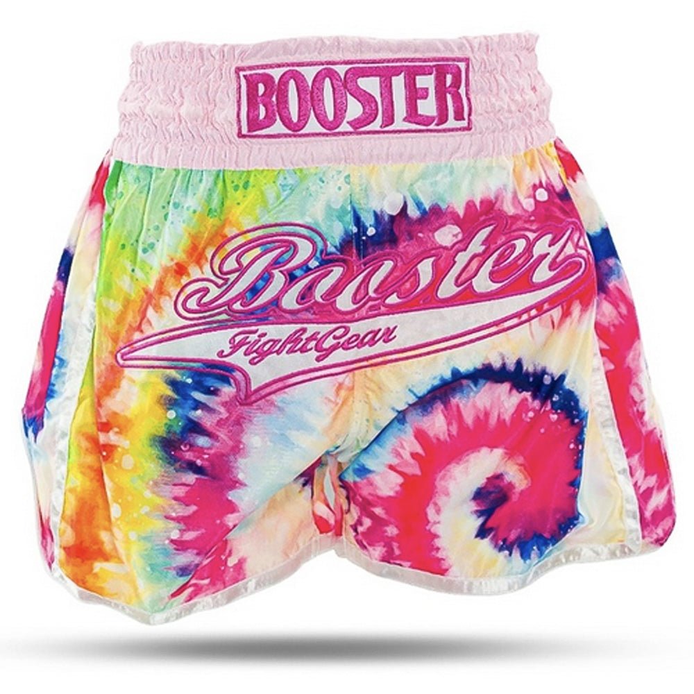 Pantaloncini Muay Thai Bambina Ragazza Booster Swirl - Rosa - Fight Club Store