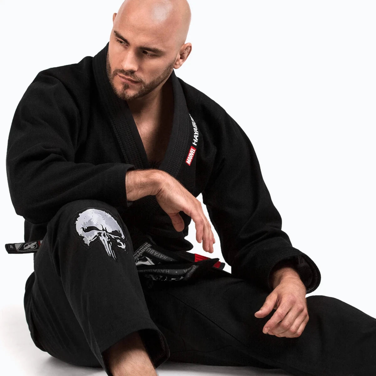 Wytrzymałe spodnie z bawełny diagonalnej Punisher o gramaturze 12 uncji do Jiu Jitsu.