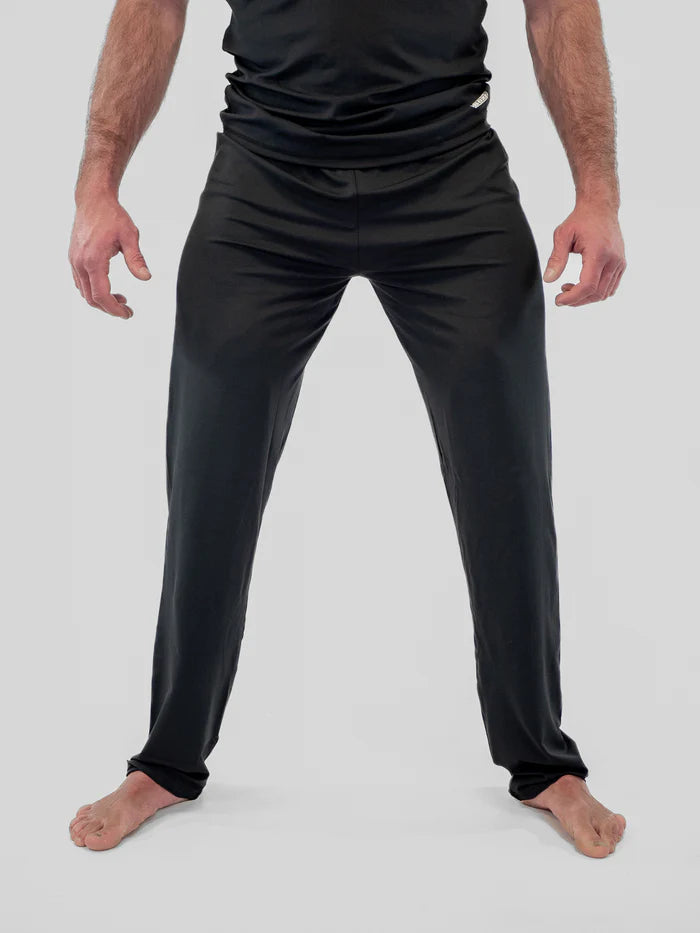 Detail voorkant zwarte Franse boksbroek Metal Boxe hoge flexibiliteit