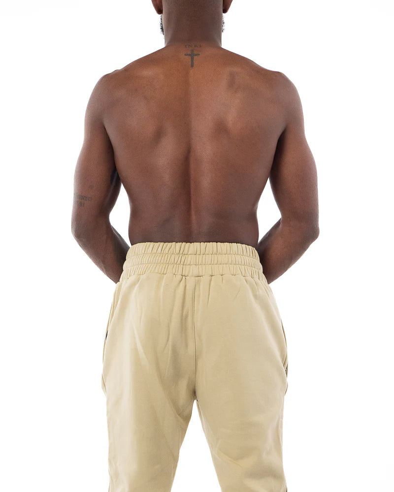 Vista posteriore pantaloni della tuta Metal Boxe beige Desert Storm vestibilità confortevole
