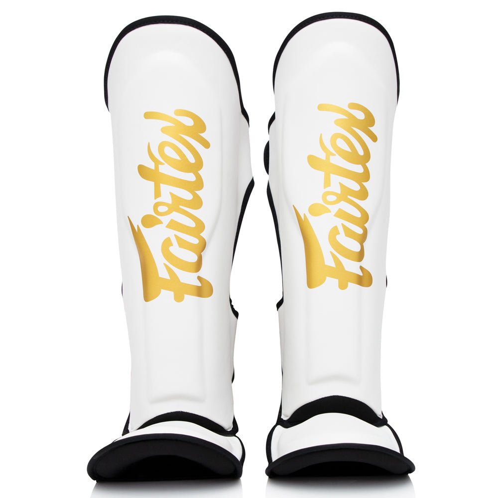 Caneleiras profissionais FXB Fairtex Branco óptico para sparring intensivo