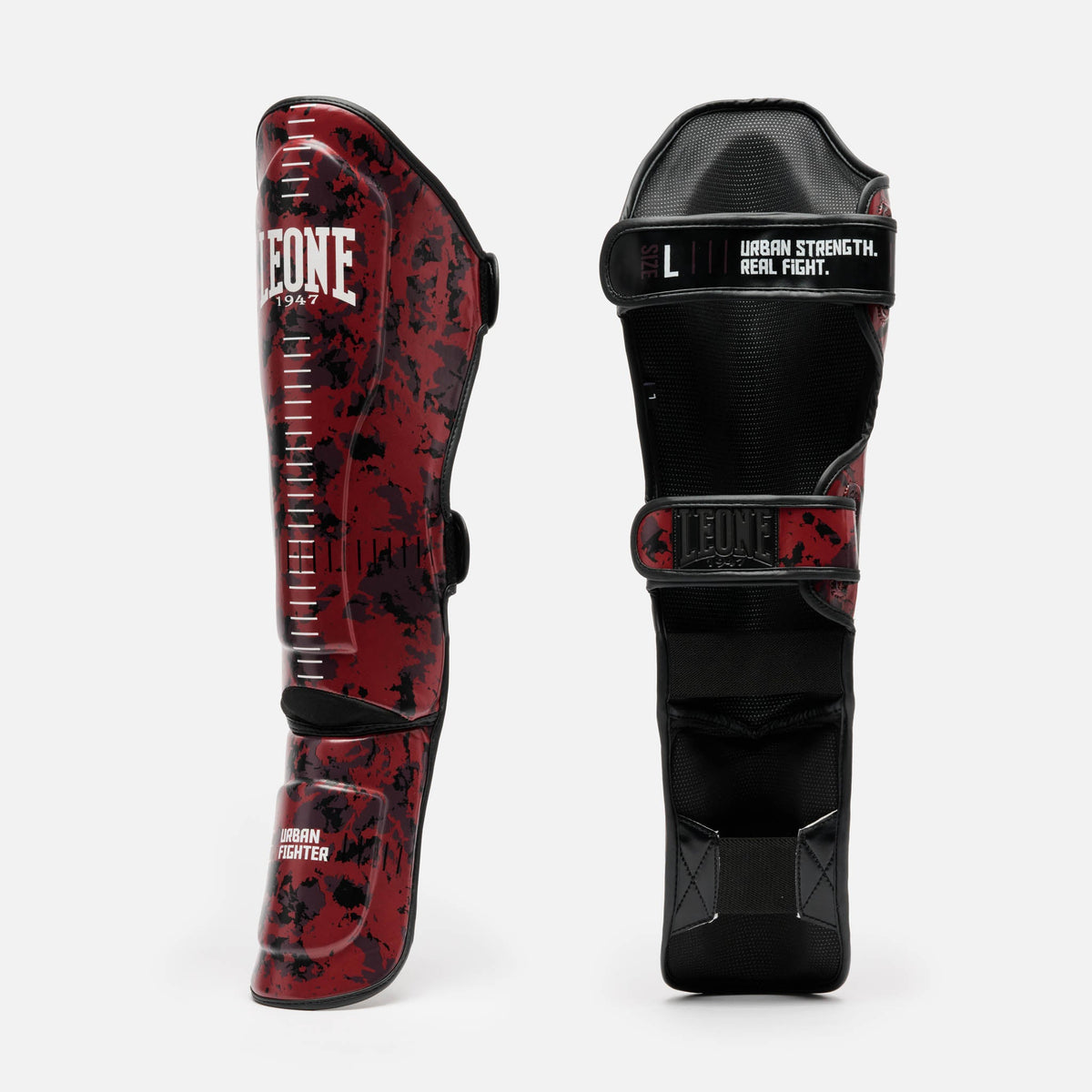 Paratibia Urban Fighter Rosso - vista frontale