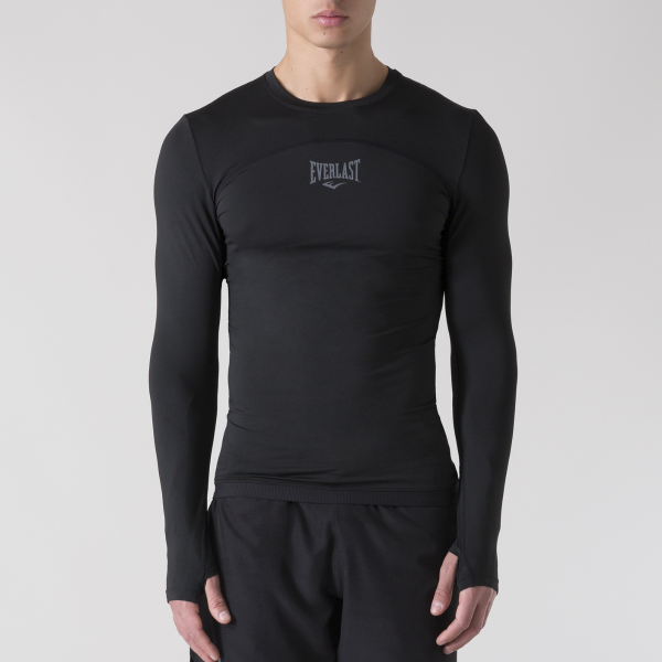 Rashguard everlast nera fronte