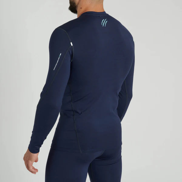 Vista posteriore della maglia compressiva blu Leone Primal Instinct