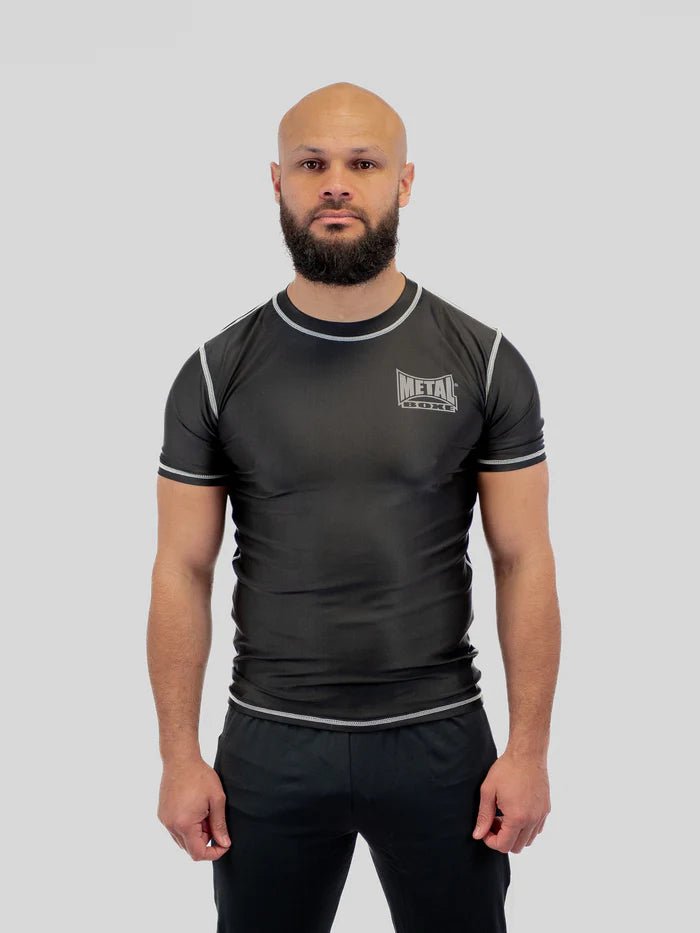 Vedere frontală principală cămașă tehnică de compresie Metal Boxing pentru bărbați