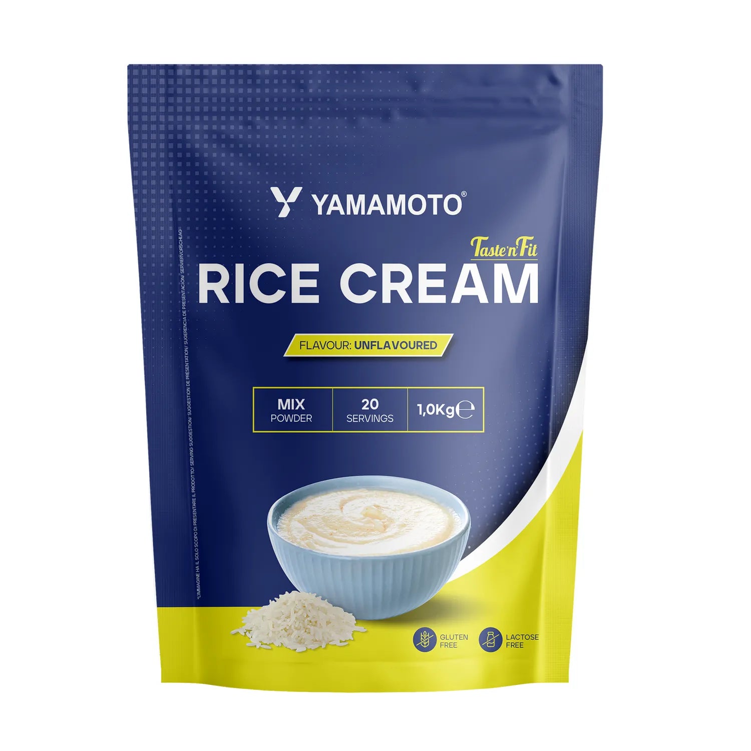 Confezione da 1000g di Rice Cream Yamamoto Nutrition Taste’n Fit