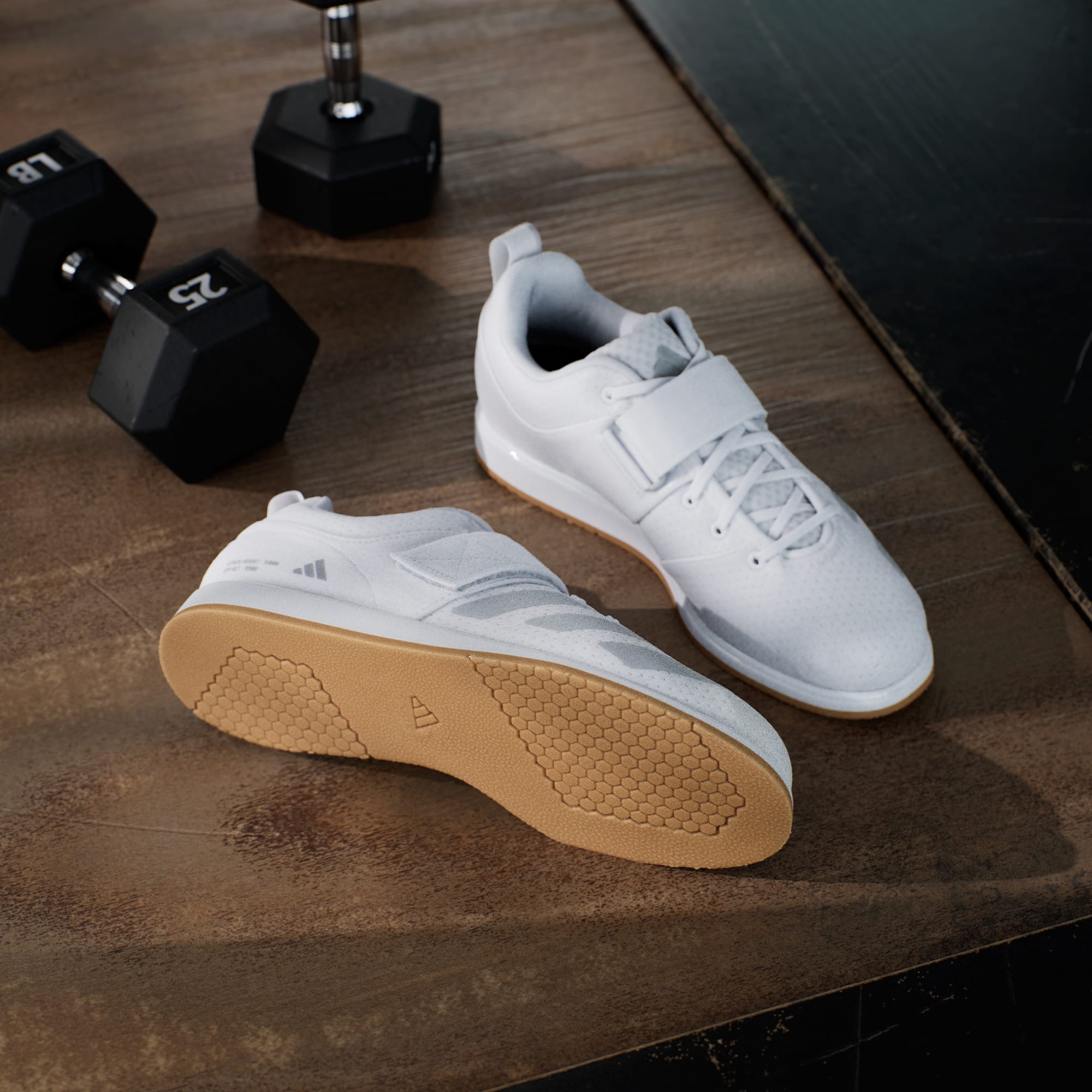 Scarpe Pesistica adidas Powerlift 5 Cloud White - vista posteriore