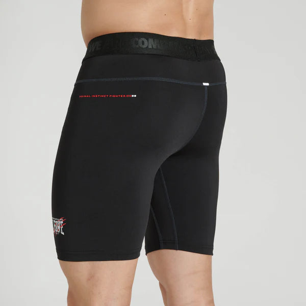 Vue arrière du short de compression noir Leone Primal Instinct