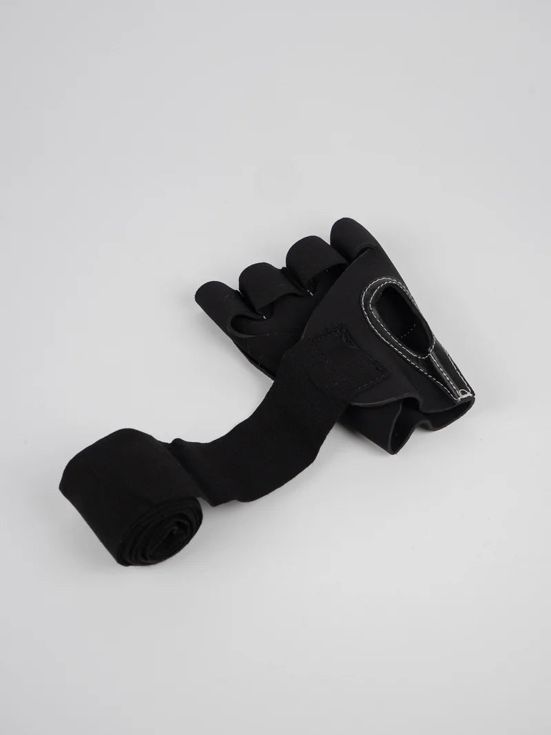 Dettaglio del sottoguanto singolo Metal Boxe con inserto in gel e fascia in cotone