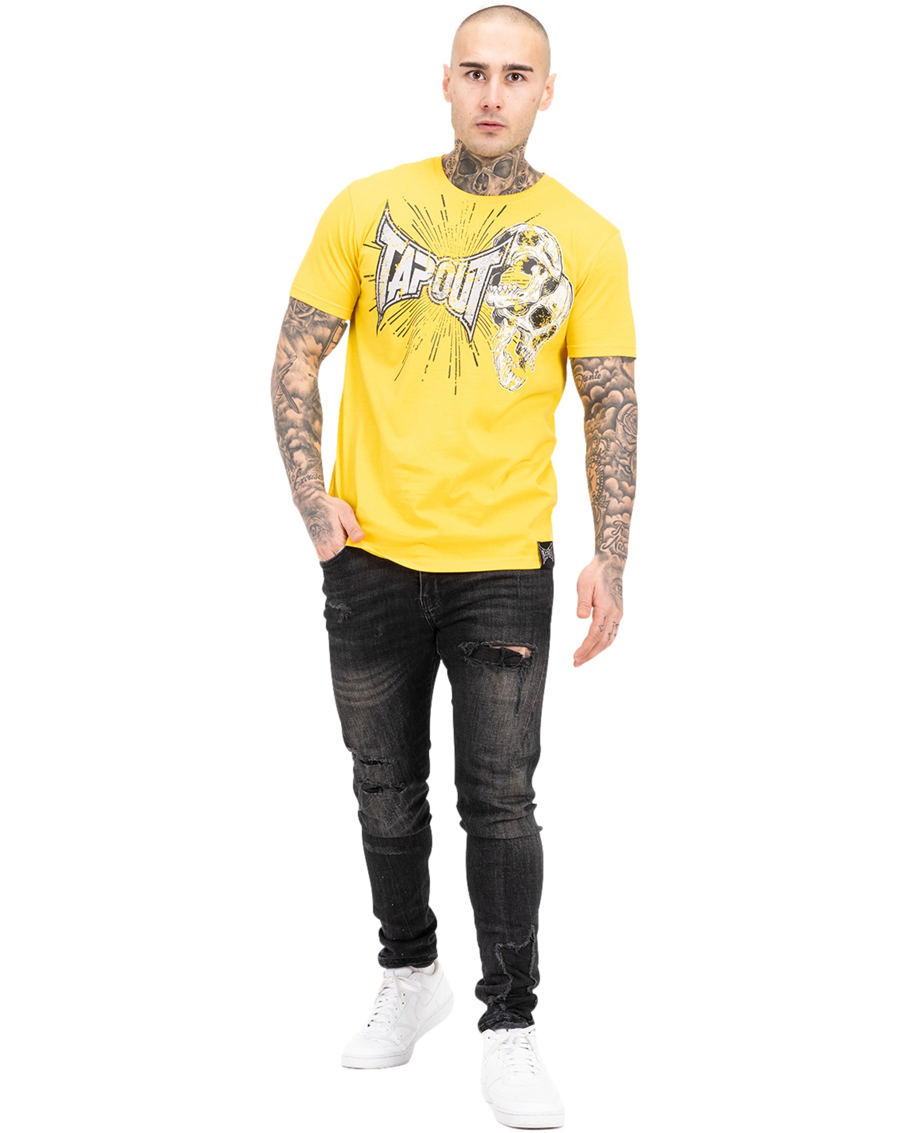 Žluté tričko Tapout Blade s detailem loga