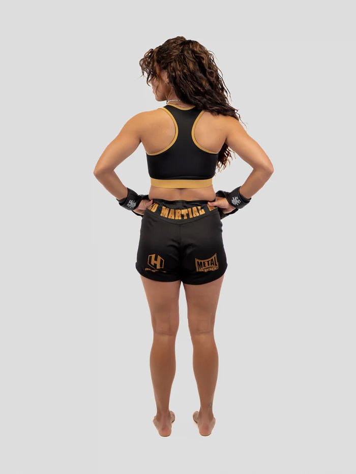 Achteraanzicht van Metal Boxing Hexagon MMA professionele sportbeha