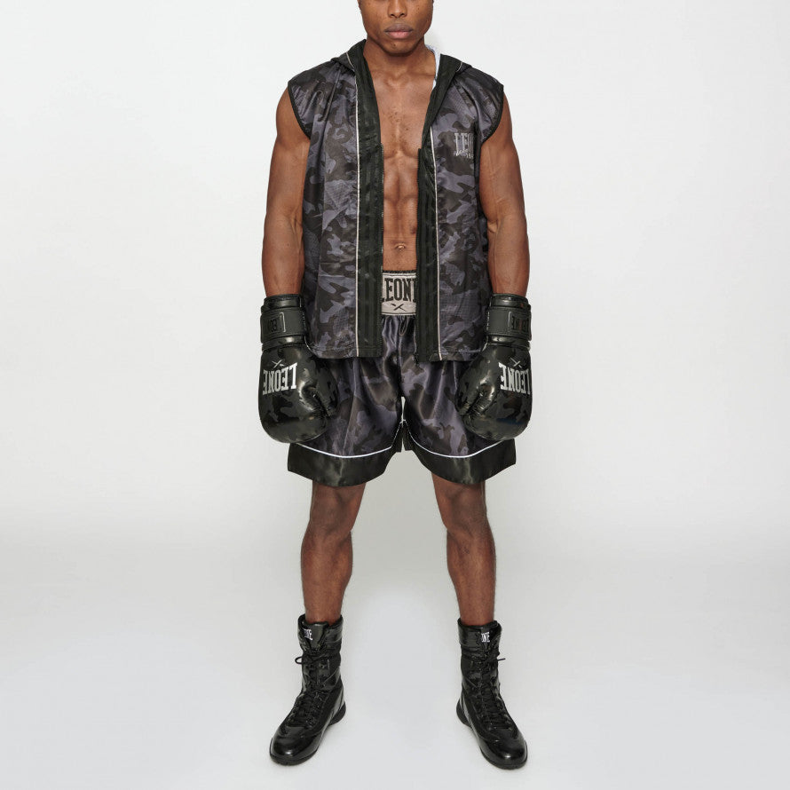 Smanicato Leone da Ring con cappuccio e zip