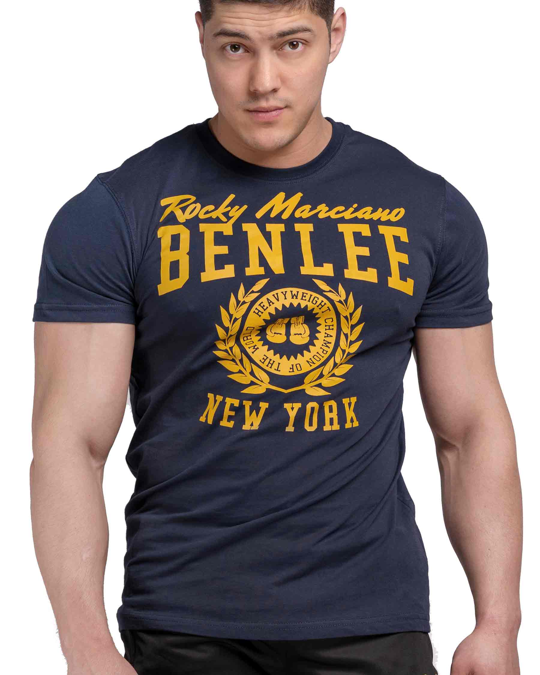 Camisa esportiva masculina de boxe azul escuro BenLee Duxbury