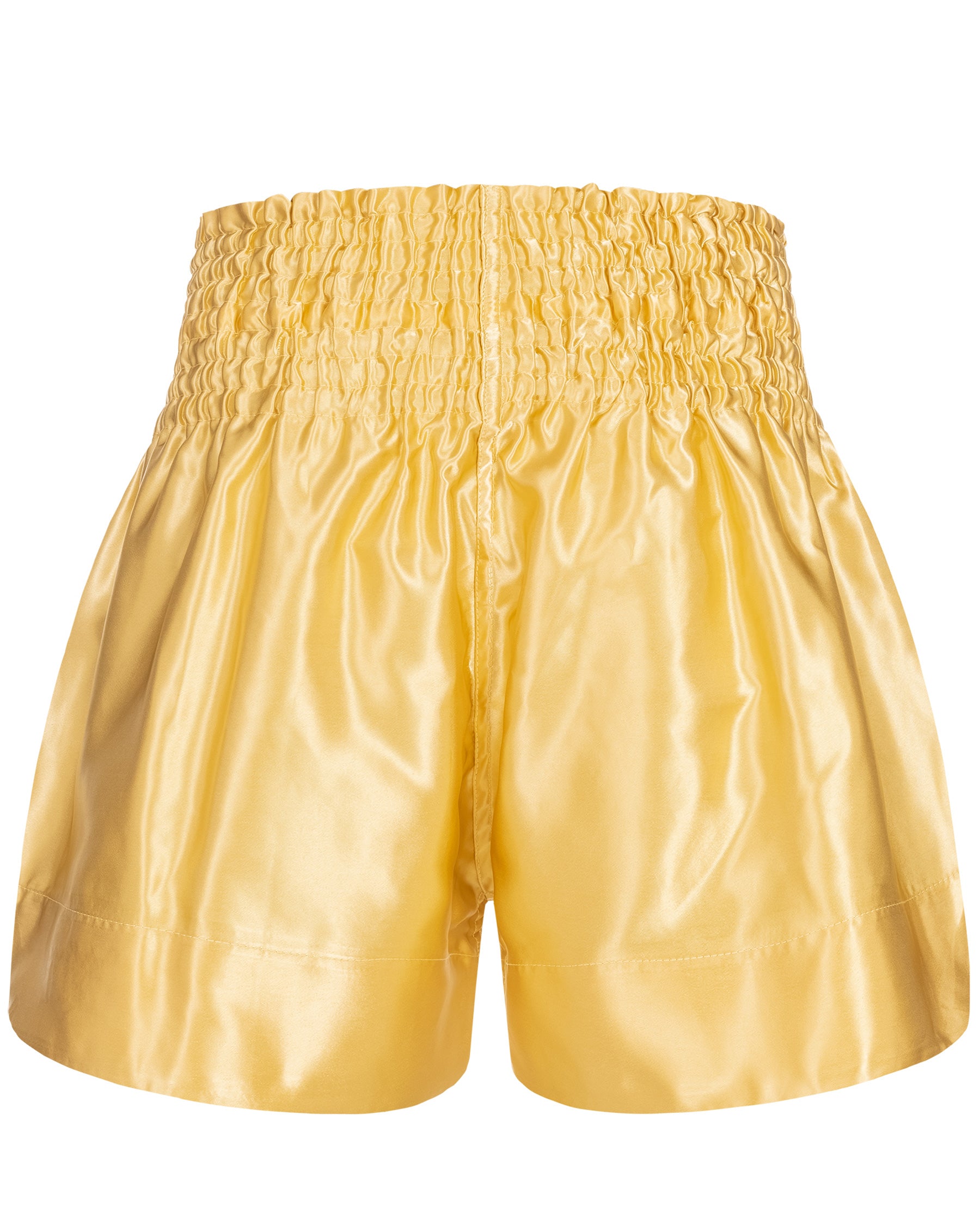 BenLee short de boxe thaïlandais rétro doré