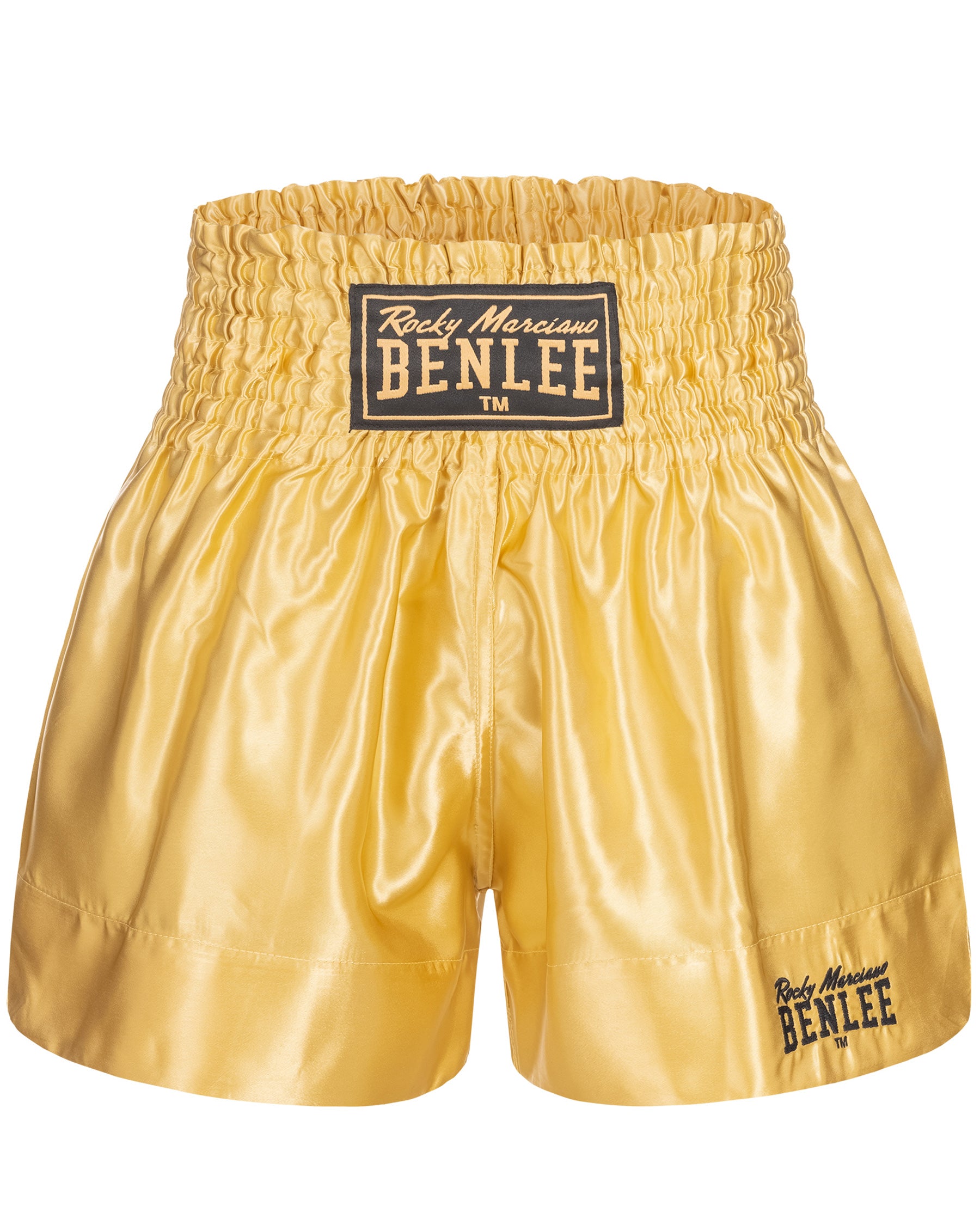 BenLee short de boxe thaïlandais devant doré