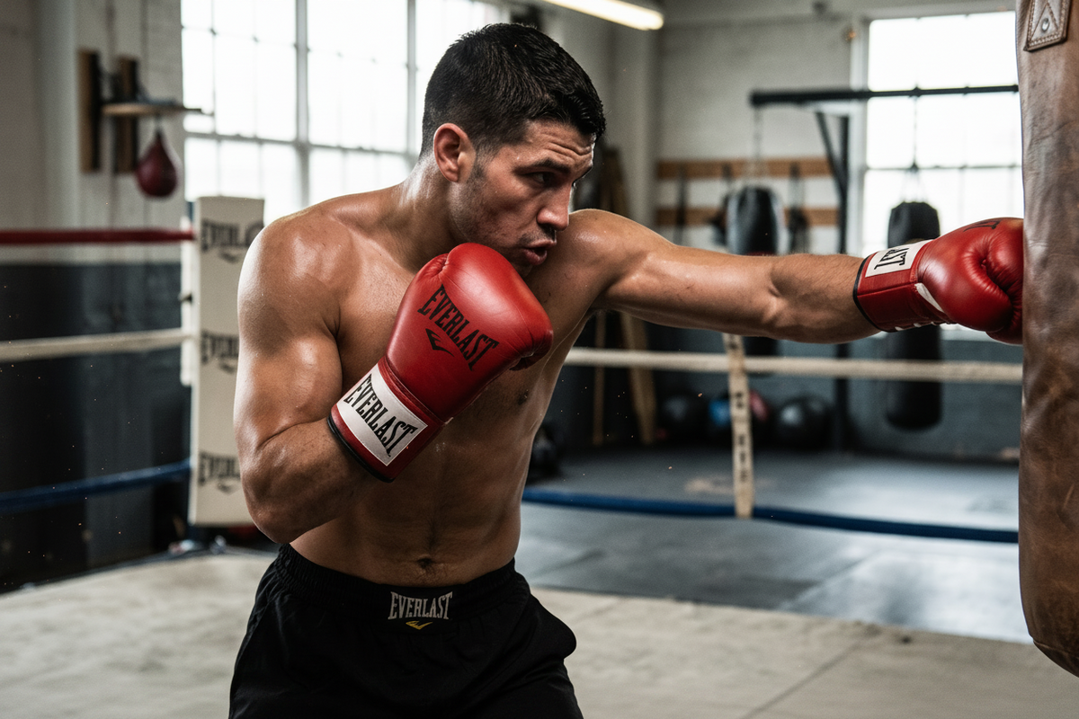 ATLETA EVERLAST CHE SI ALLENA