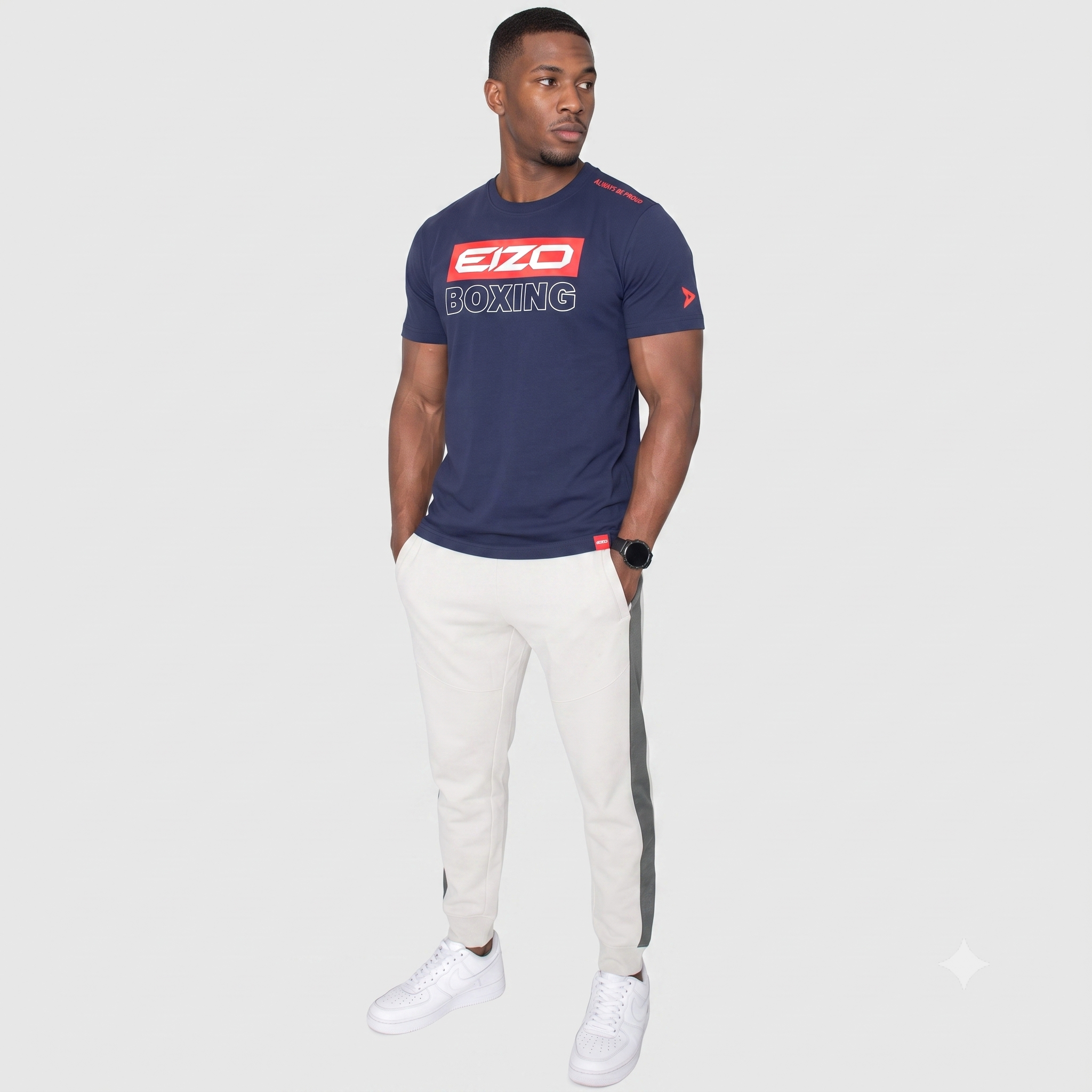 T_SHIRT_EIZO_BOXING_BLUE_FR