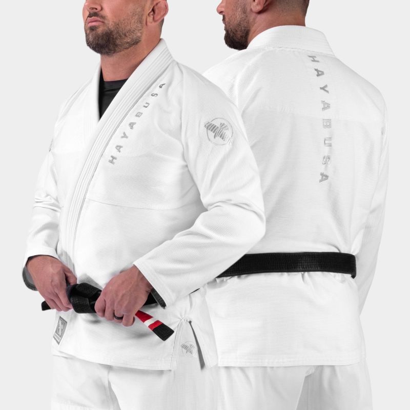 Hayabusa Gi Jacket Core Ultra-Light Bianco posteriore MMA