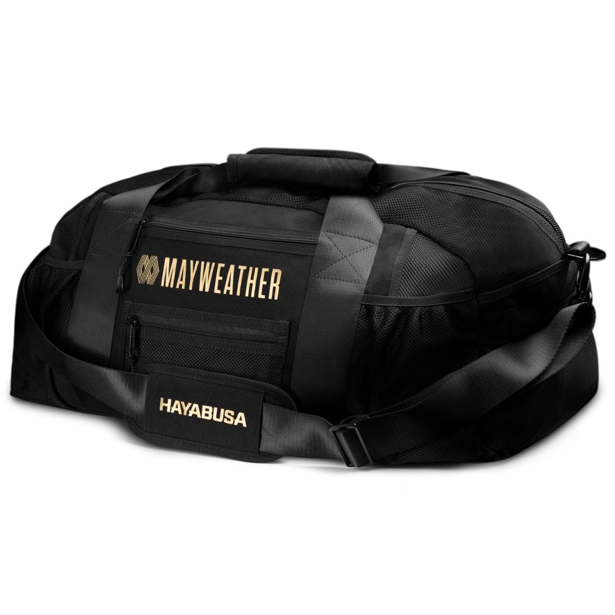 Sac de sport en maille Mayweather noir et or, vue principale 70L