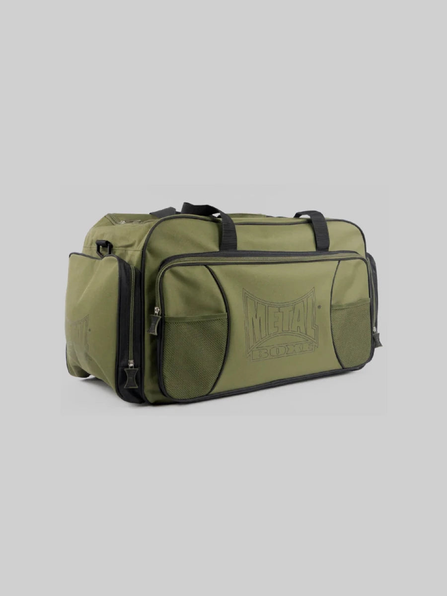 Widok z przodu 60-litrowej torby sportowej Metal Boxe Club Khaki