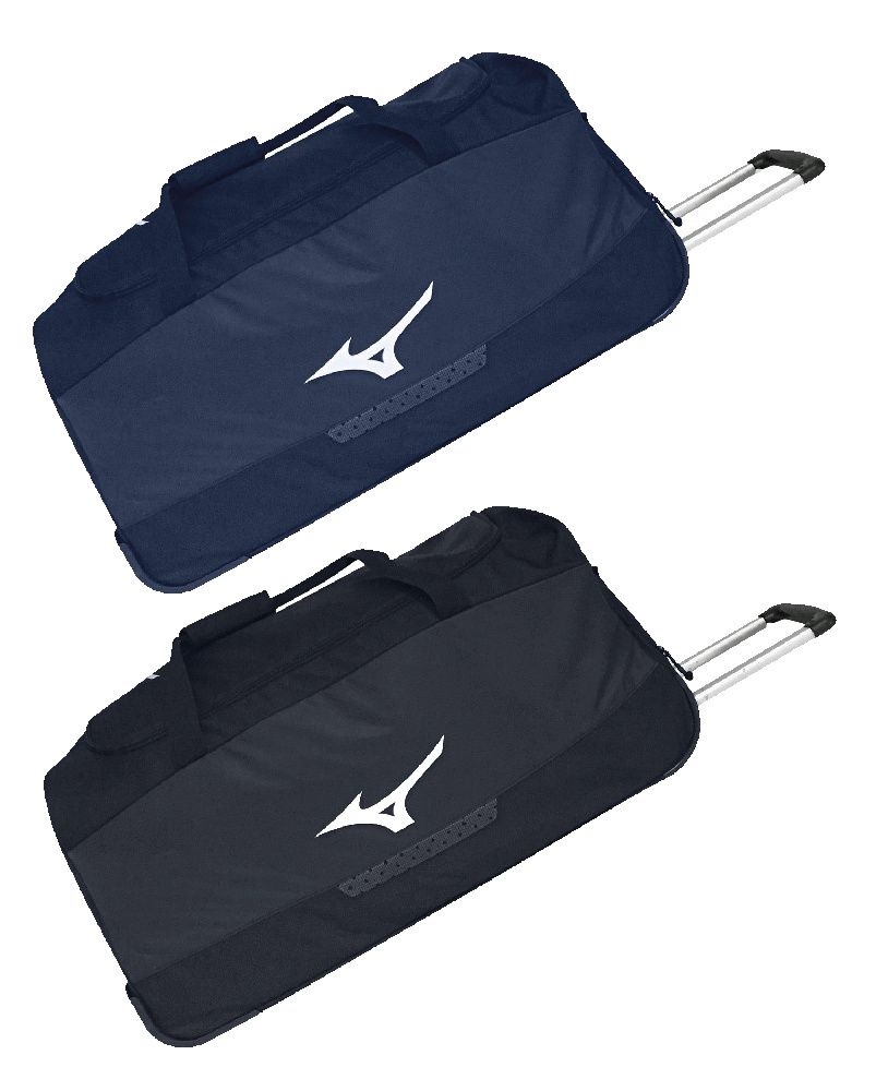 Borsa Trolley Mizuno spaziosa con ruote e maniglia rinforzata per sport e viaggi