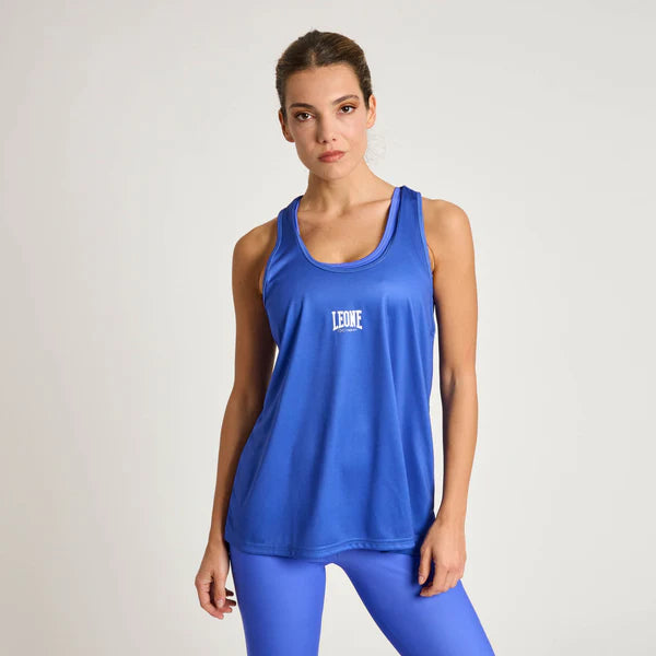 Camiseta sin mangas para mujer con logo Leone