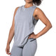 Vista frontale della canotta sportiva donna Hayabusa Lightweight grigio melange