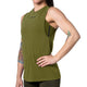 Vista frontale della canotta sportiva donna Hayabusa Lightweight verde oliva melange