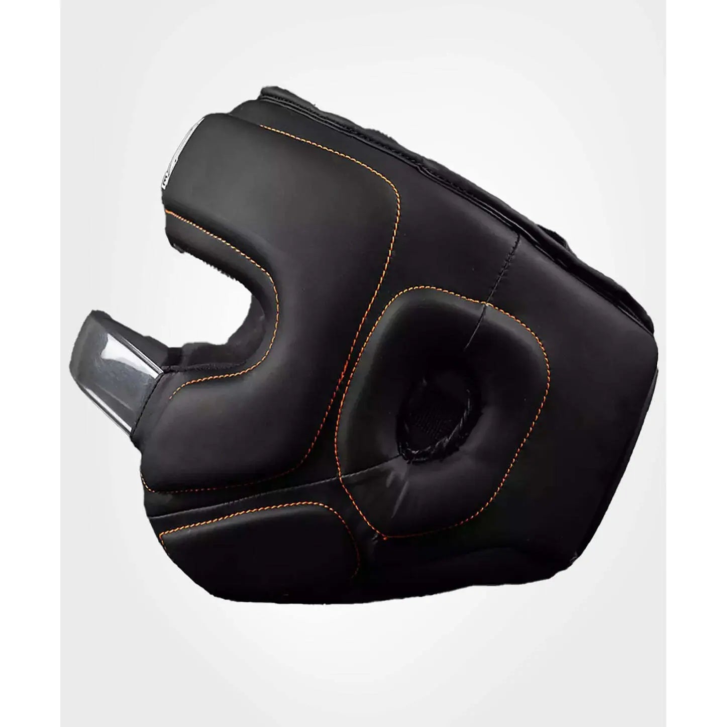 Casco de boxeo de metal - vista trasera