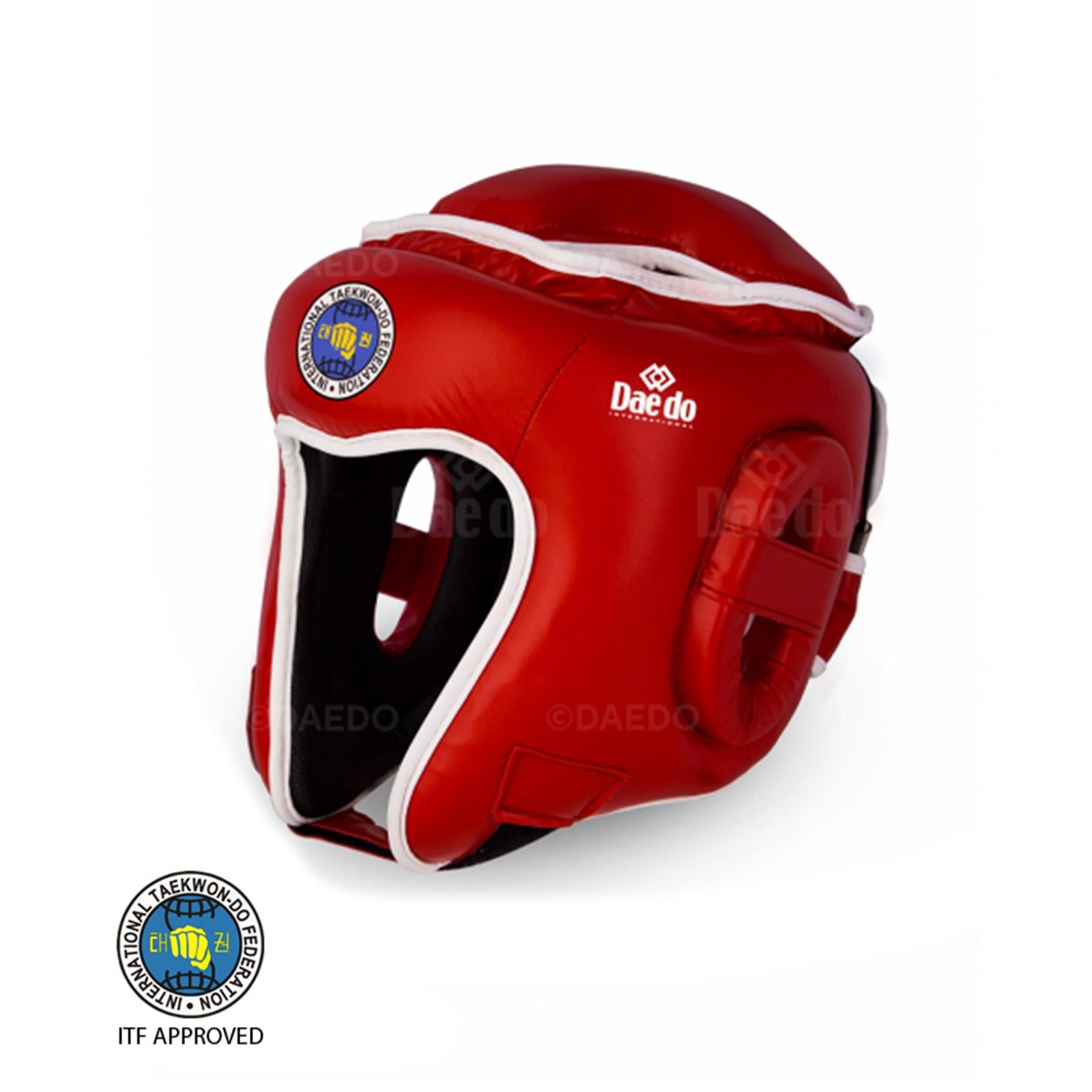 Casco ITF Omologato in PU Daedo - vista frontale